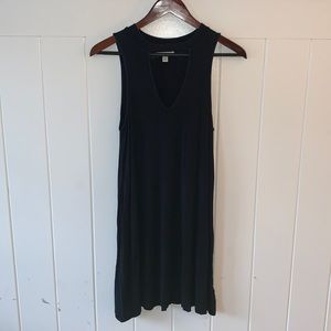 Keyhole Stretchy Dark Blue Dress